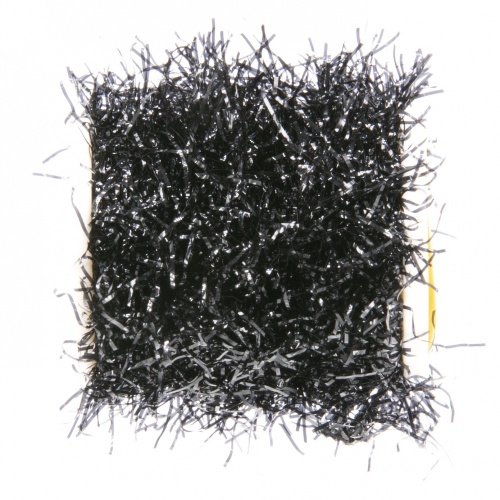 Veniard Ice Straggle Chenille Standard (3M) Black Fly Tying Materials (Product Length 3.28 Yds / 3m)